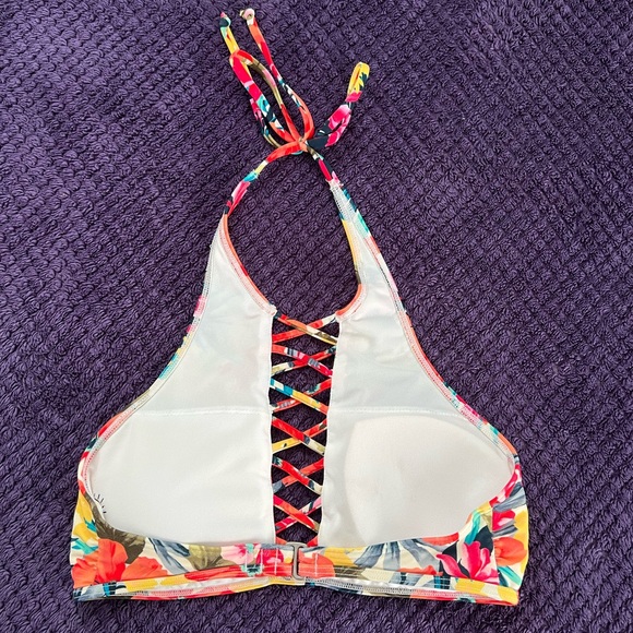 Hollister Multicolor floral Bikini Top small - Picture 2 of 4